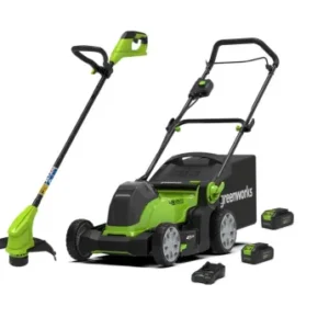 Pack Tondeuse à Batterie 48V + Coupe-Bordure GREENWORKS – Batteries et Chargeur Inclus