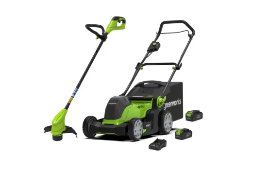 Pack Tondeuse à Batterie 48V + Coupe-Bordure GREENWORKS – Batteries et Chargeur Inclus