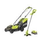 Pack Tondeuse et Coupe-Bordure Sans Fil RYOBI – 18V, Batterie et Chargeur Inclus
