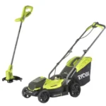Pack Tondeuse et Coupe-Bordure Sans Fil RYOBI – 18V, Batterie et Chargeur Inclus