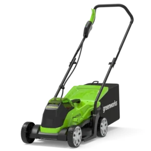 Tondeuse à Gazon Greenworks GD24LM33K2-48 – Batterie 24V, Coupe 33 cm