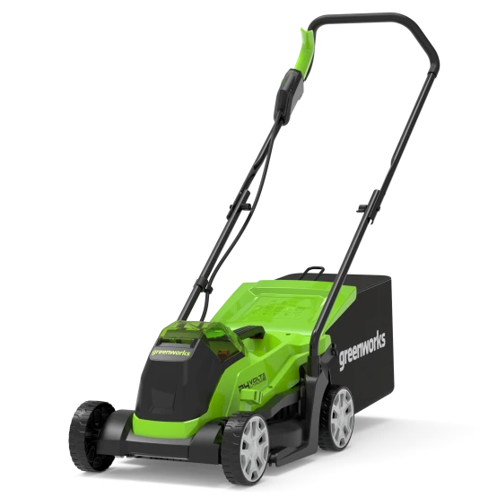 Tondeuse à Gazon Greenworks GD24LM33K2-48 – Batterie 24V, Coupe 33 cm