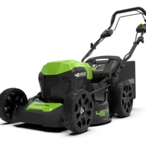 Tondeuse à Batterie Poussée GREENWORKS GD48LM46 – 48V, Coupe 46 cm, Machine Nue