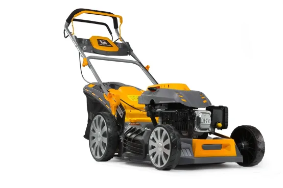 Tondeuse à Gazon Thermique Autotractée Powermat – 8 en 1, Moteur 173 cc, Coupe 51 cm