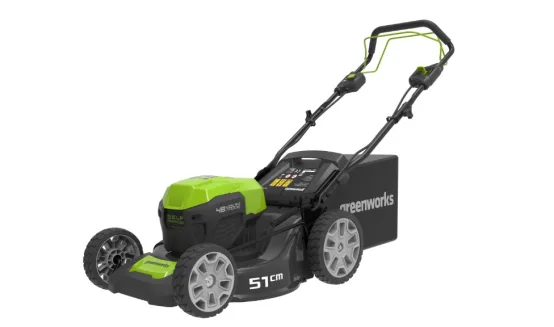 Tondeuse à Gazon Tractée GREENWORKS – Batterie 48V, Coupe 51 cm